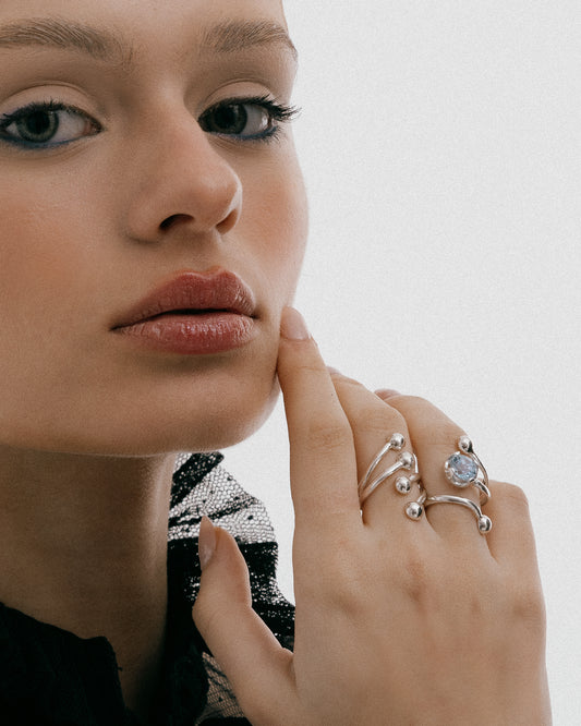 Blue Serpentine Ring